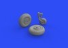 Eduard 672227 Pe-2 wheels 1/72 ZVEZDA